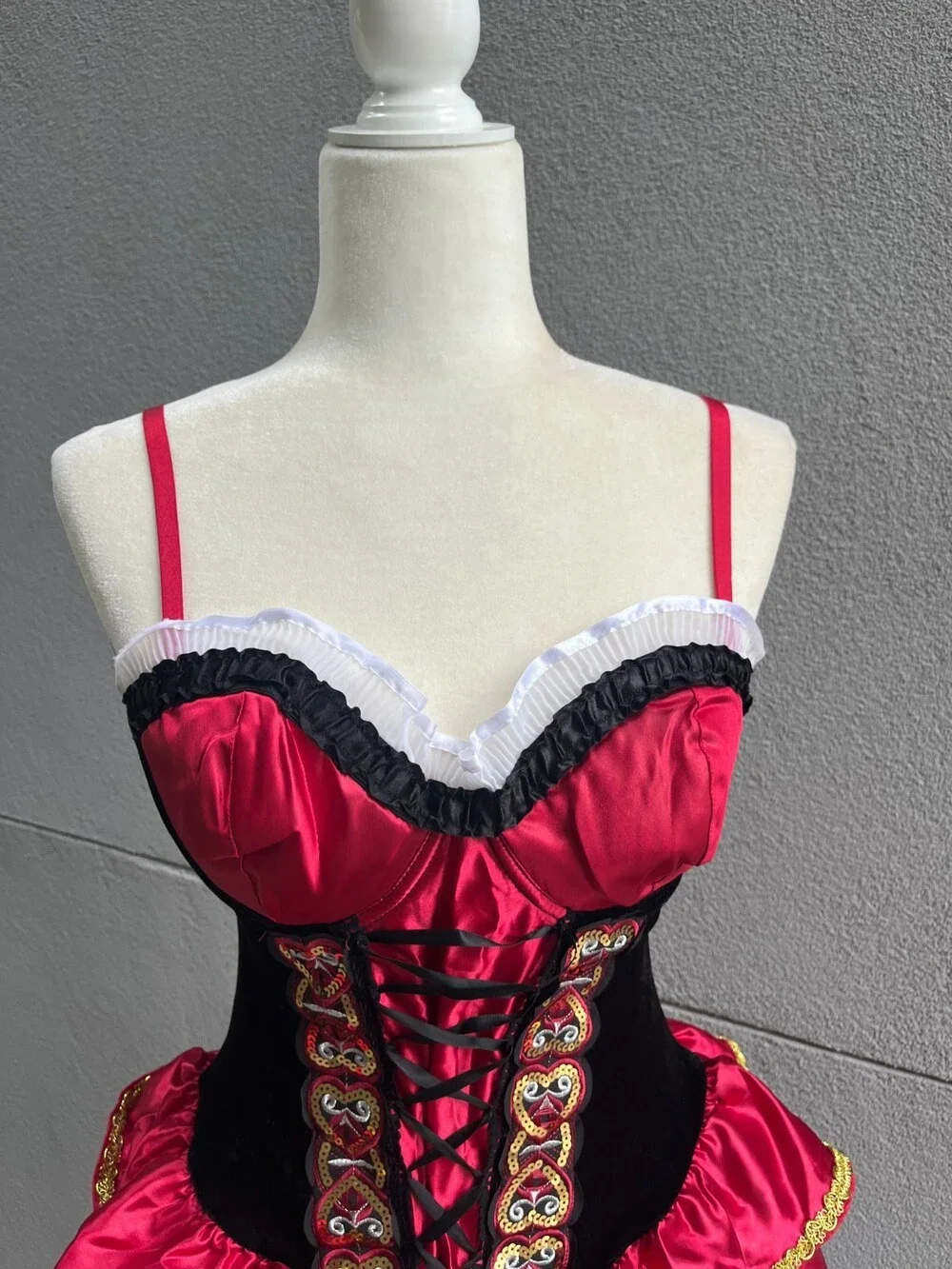 Spirit Halloween Little Red Riding Hood Costume Sexy Dress & Cape Size L